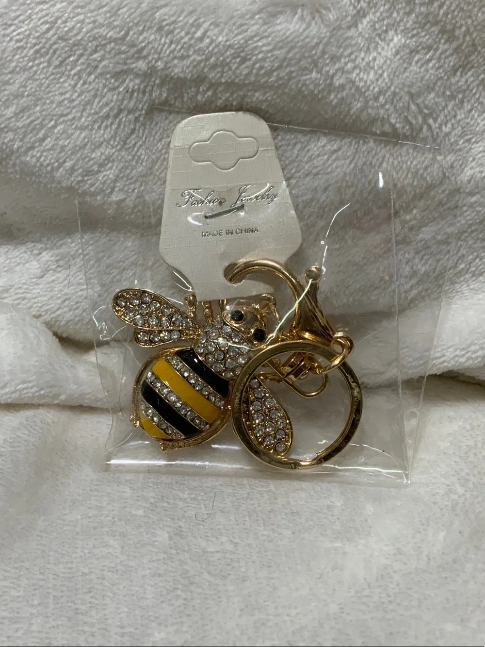 Fashion Jewelry Gold Bee Brooch with Yellow and Black Enamel